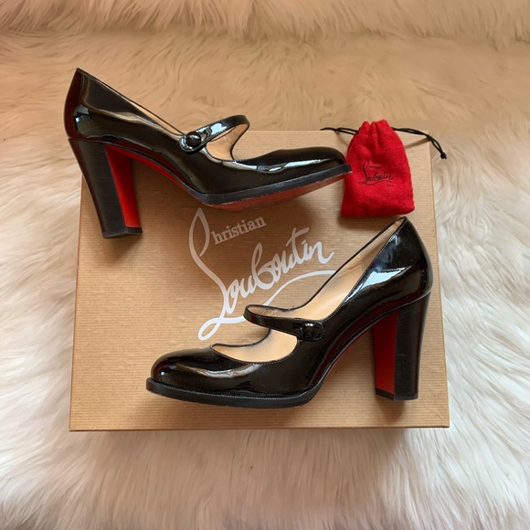 Christian Louboutin Shoes - CHRISTIAN LOUBOUTIN Mary Jane 85 Patent Pumps